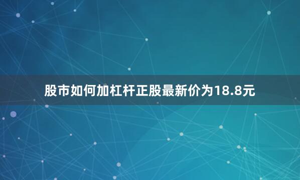 股市如何加杠杆正股最新价为18.8元