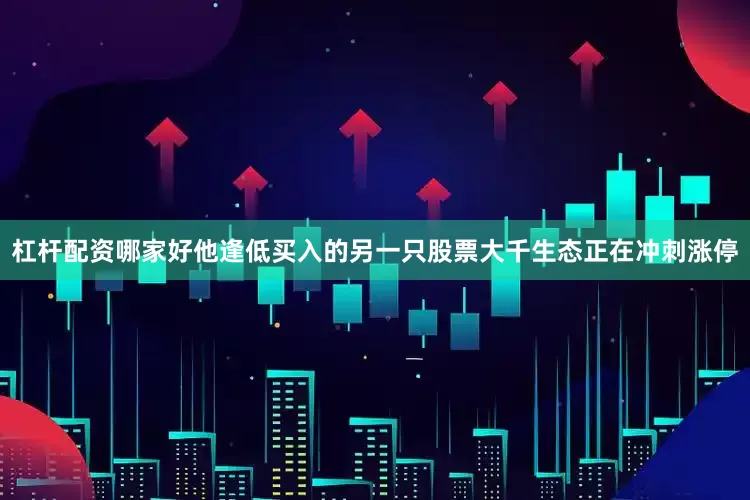 杠杆配资哪家好他逢低买入的另一只股票大千生态正在冲刺涨停